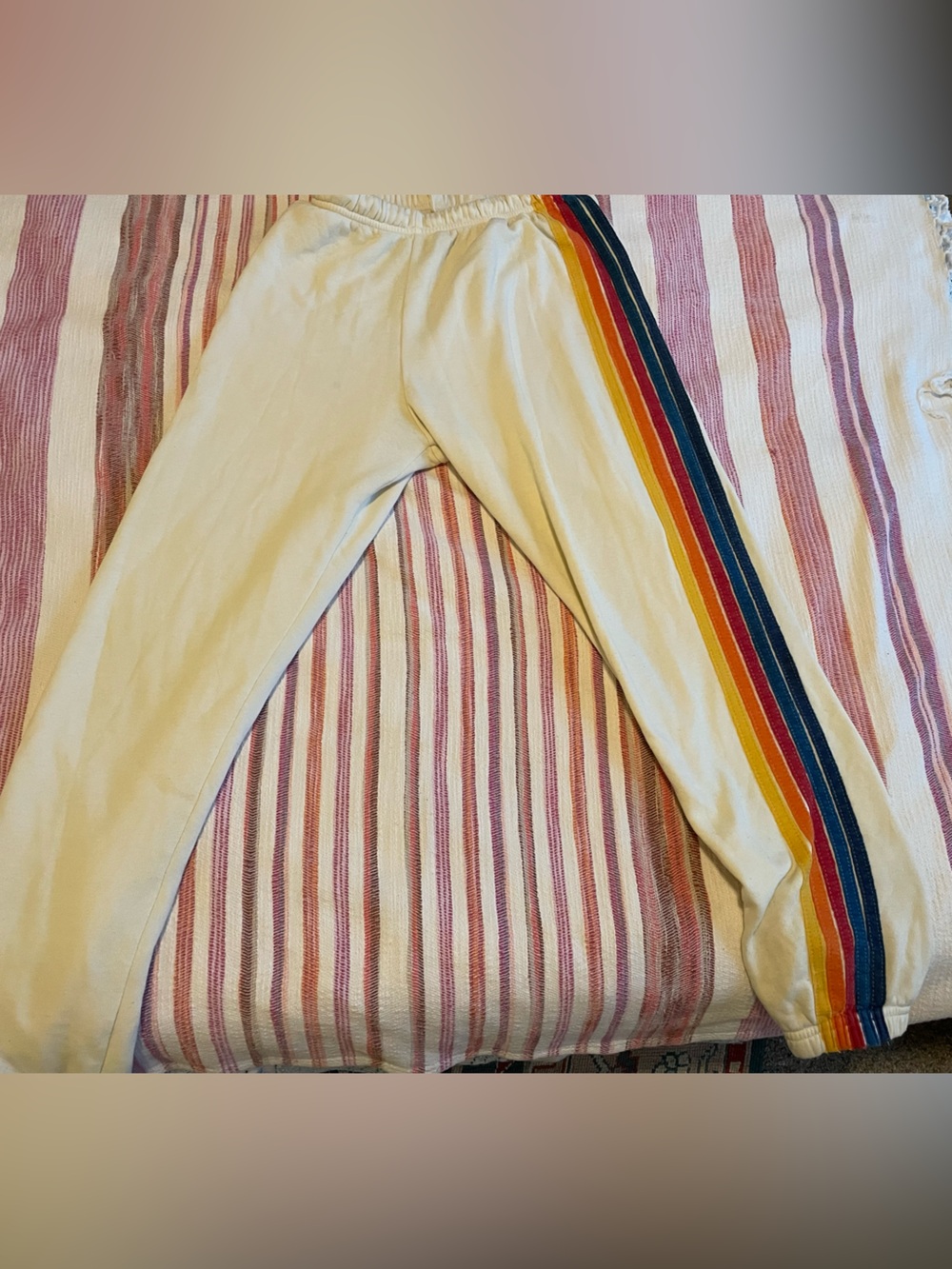 Aviator Nation Vintage White Sweatpants size M